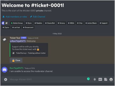 ticket tool bot|Discord Tickets .